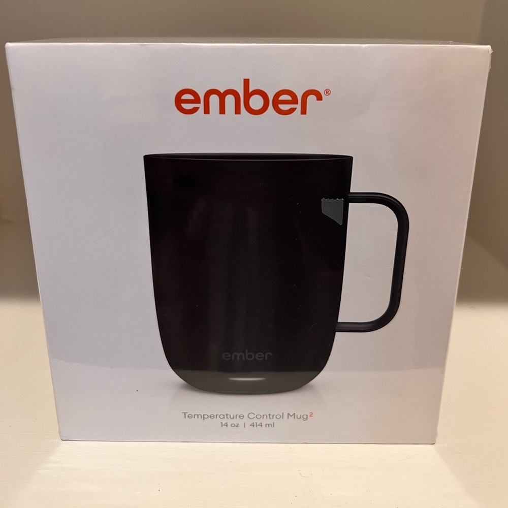 Ember 2  New  Black Temperature Control Mug - Smart Heated Coffee Mug